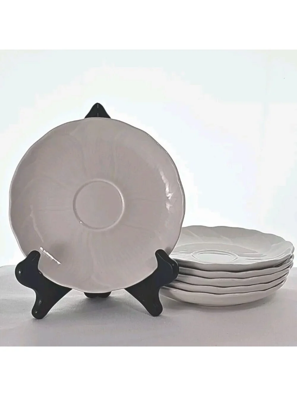 6 Mikasa Spring Magnolia Saucer Plates 6
